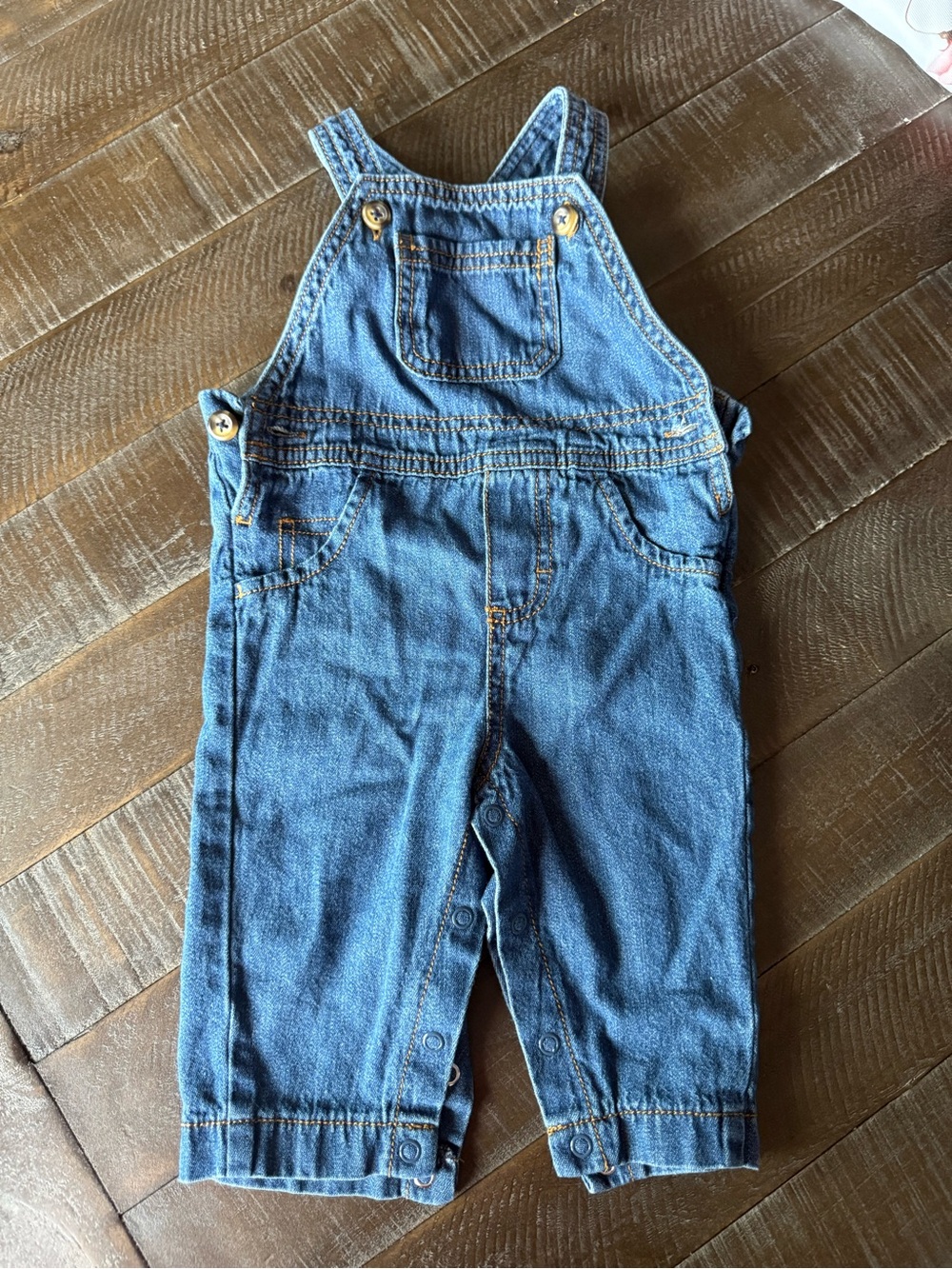 Classic Blue Denim Overalls for Kids